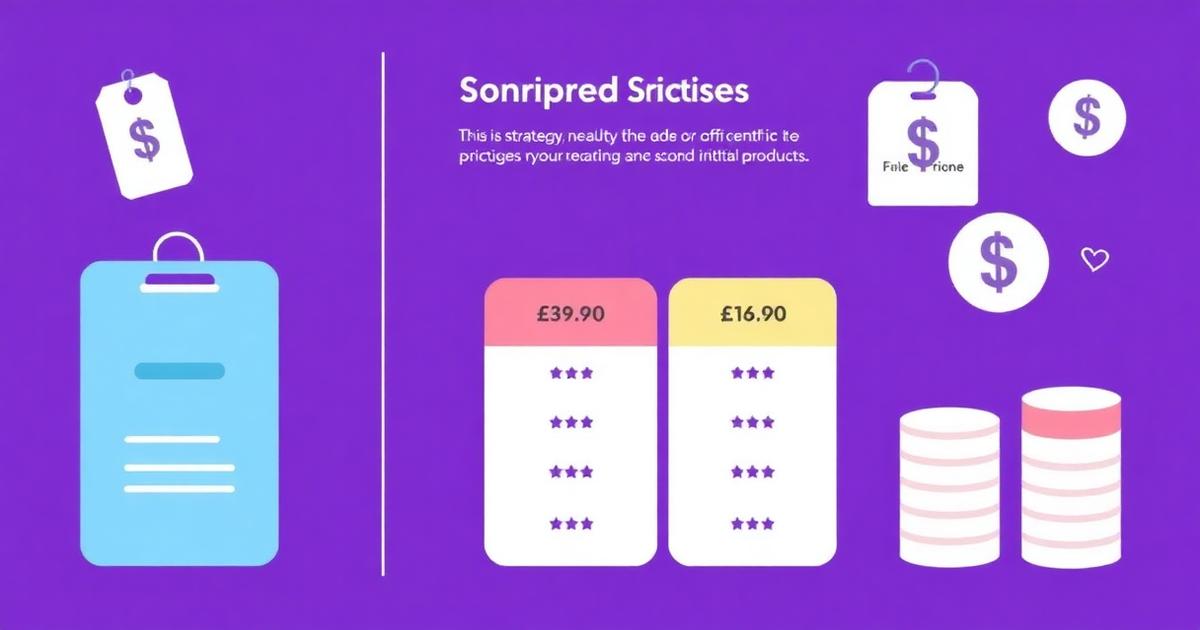 Pricing strategy chart showing optimal price points for different digital product types with revenue comparison data