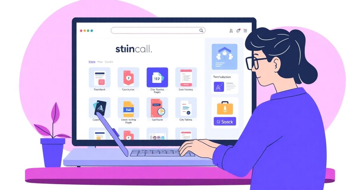 Creator selling digital products online from laptop showing Creastor dashboard with ebooks courses and templates