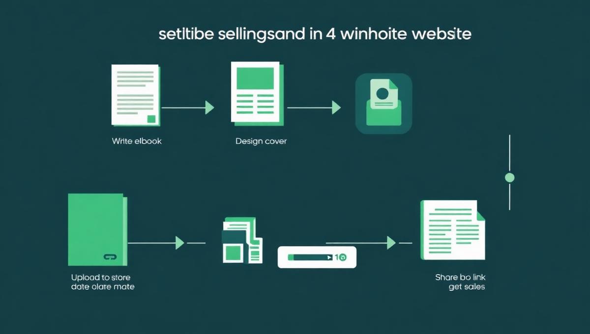 Step-by-step workflow for selling ebooks online without a website