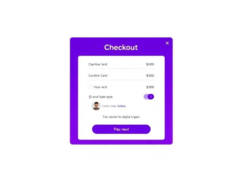 Seamless checkout experience for digital product purchases